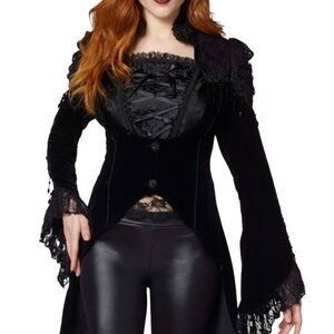Spirit Halloween Velvet Victorian Vampire Jacket